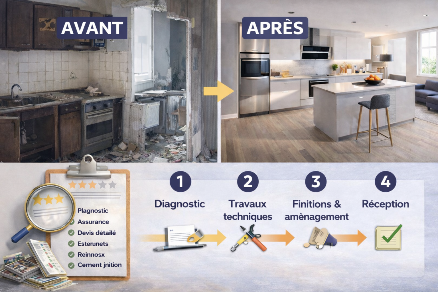 rénovation appartement délais et étapes