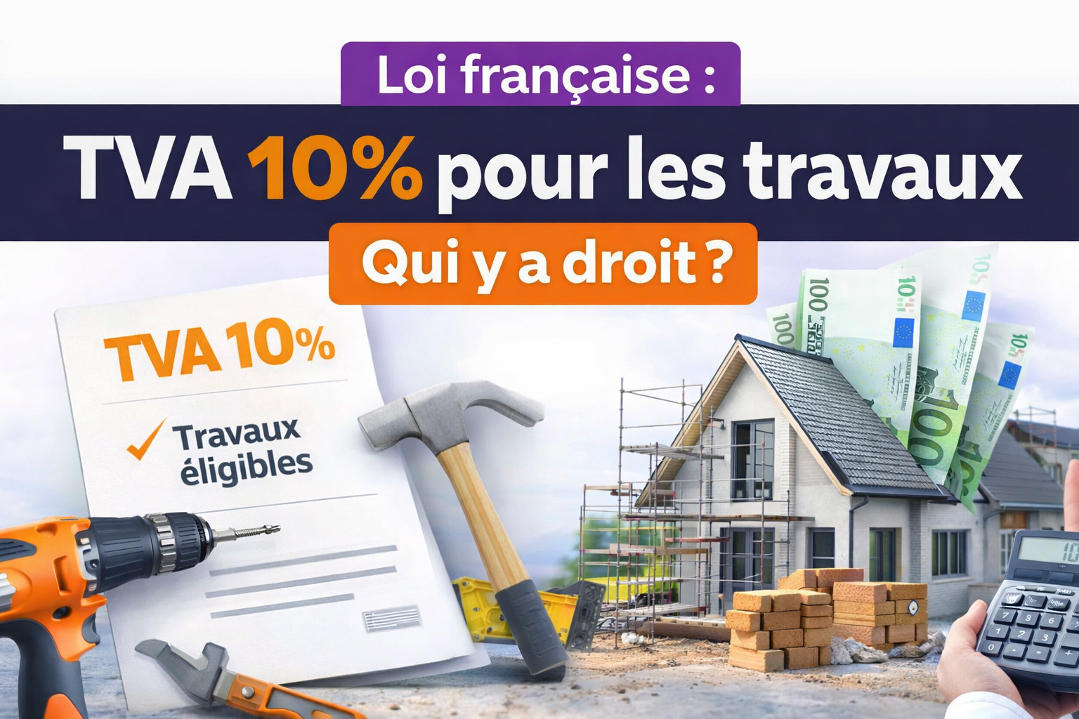 loi française tva 10% pour les travaux — qui y a droit