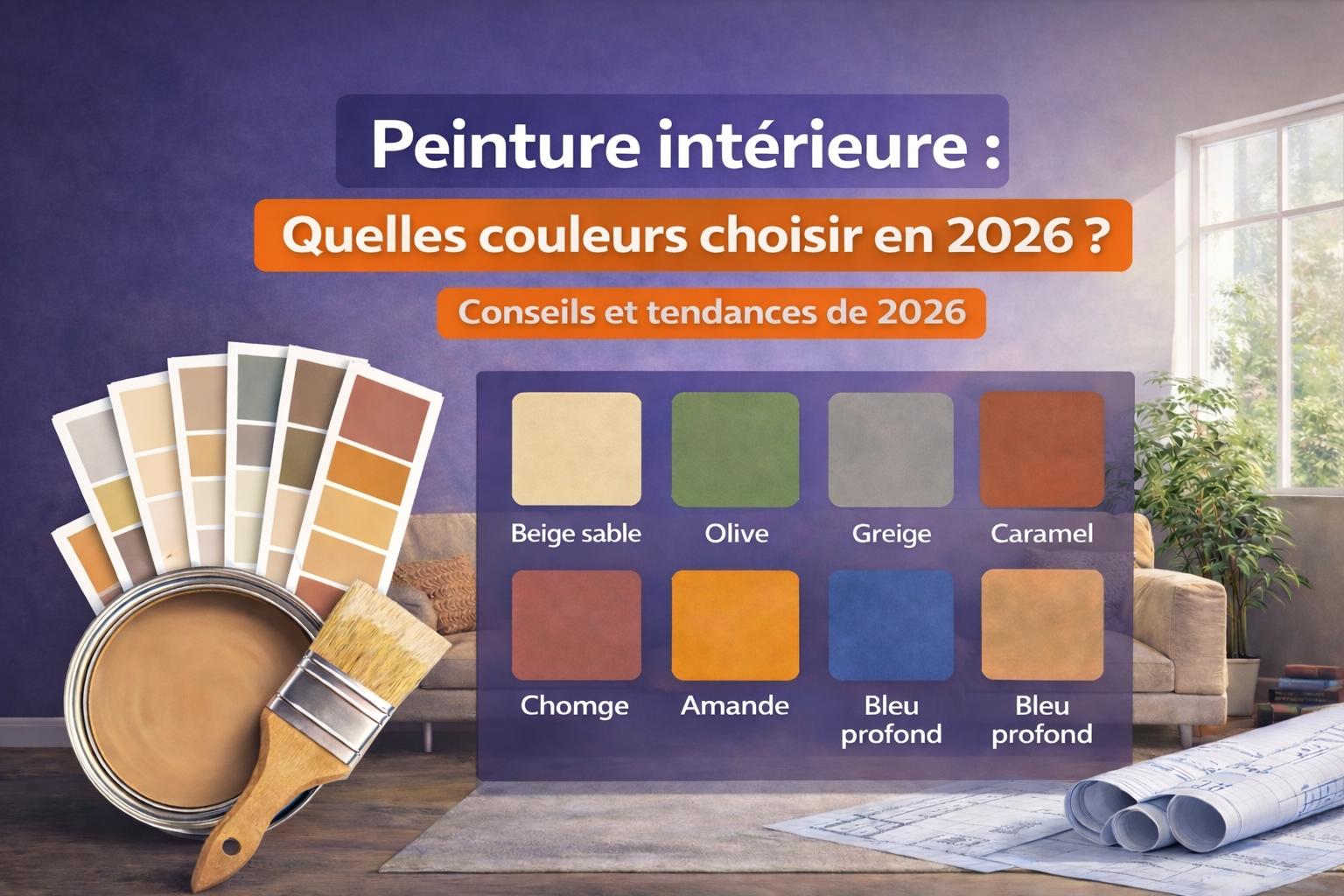 peinture intérieure quelles couleurs choisir en 2026